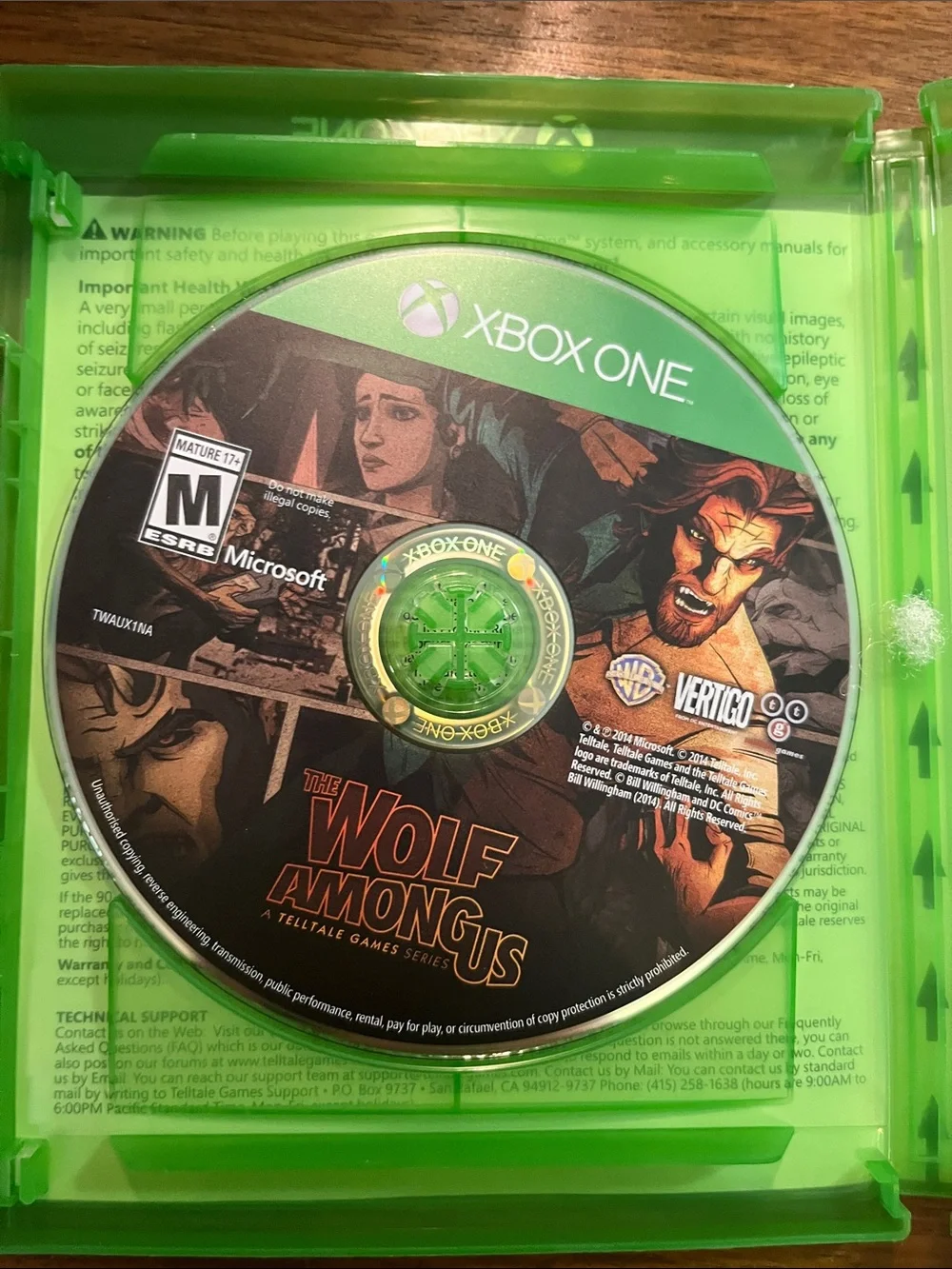 Microsoft Xbox One The Wolf Among Us: A Telltale Game Series CIB